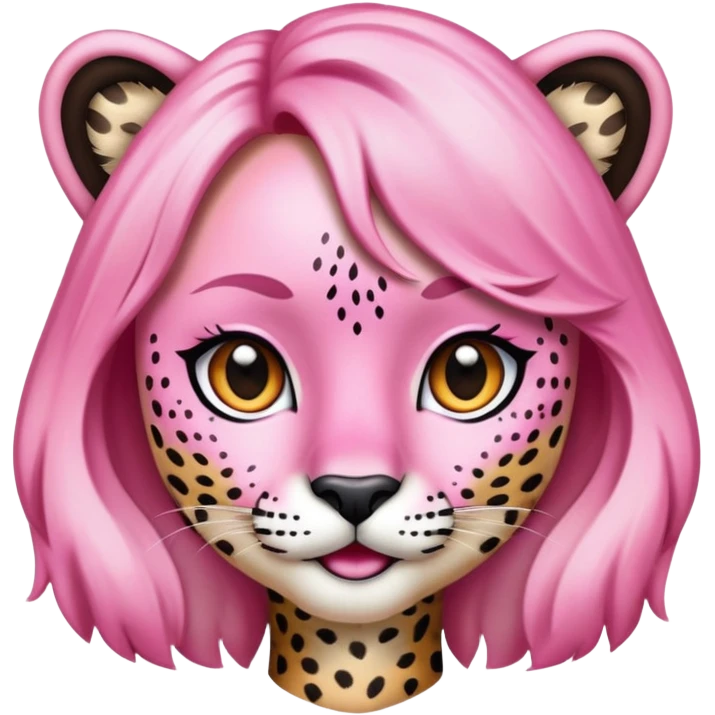 pink y2k cheetah girl emoji