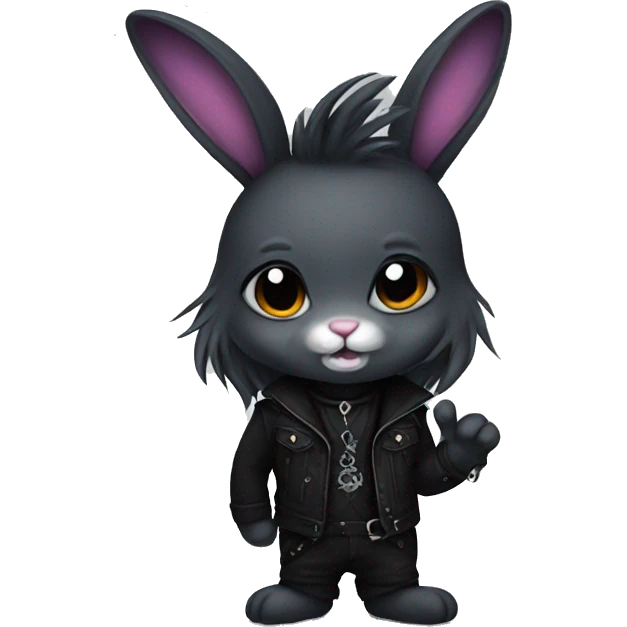 goth bunny  emoji