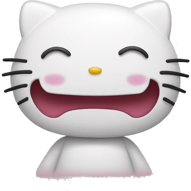 hello kitty laughing emoji