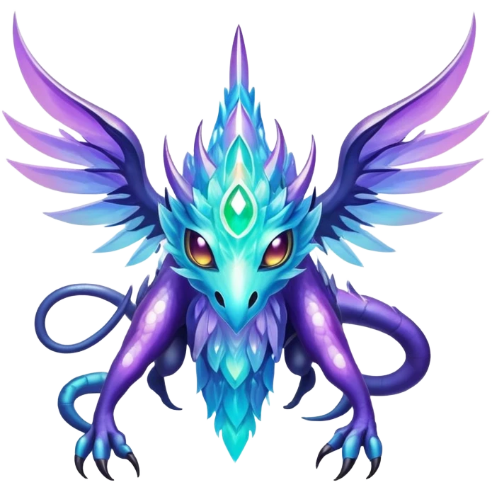 Epic divine complex detailed iridescent aesthetic-scenery-Fakémon-creature emoji