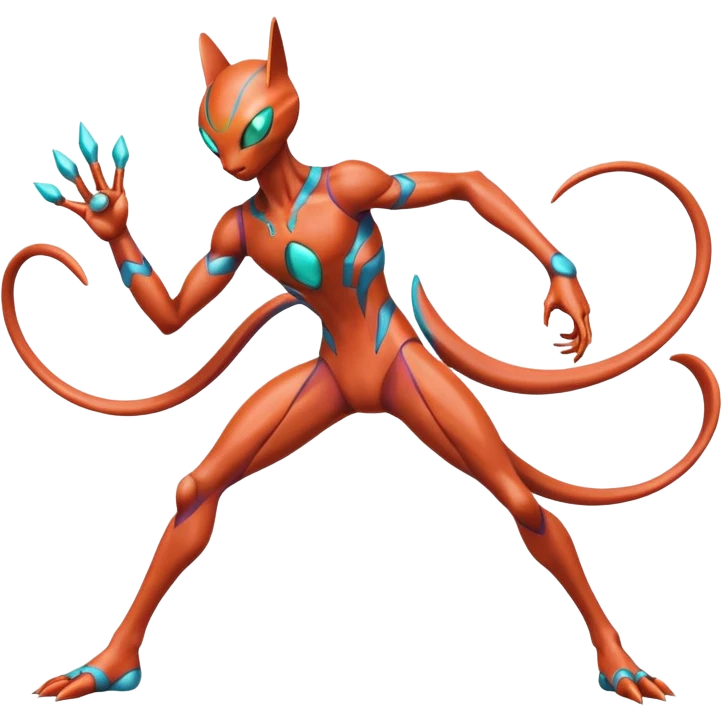 Deoxys-Mewtwo-Fakémon-hybrid-creature (full body)  emoji