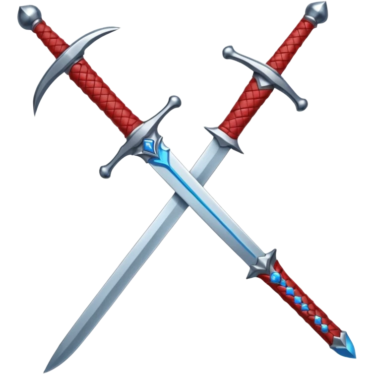 red Piercer — white blade + azure grip, Royal Sword. emoji