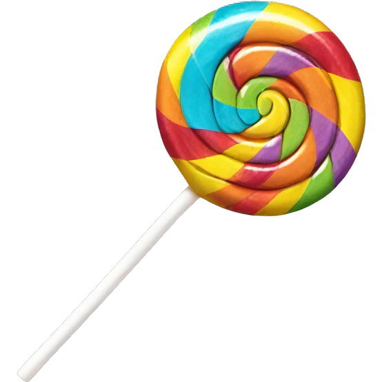 colored lollipop with the inscription X5 emoji