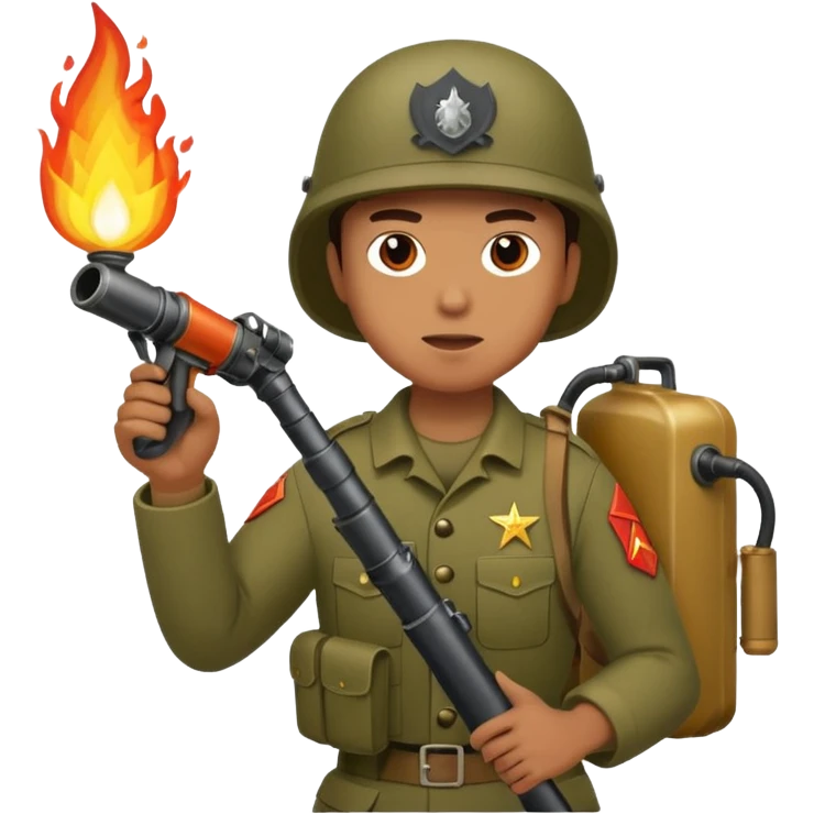 flame thrower war emoji