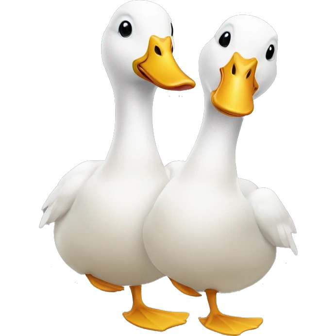 Duck with two heads emoji