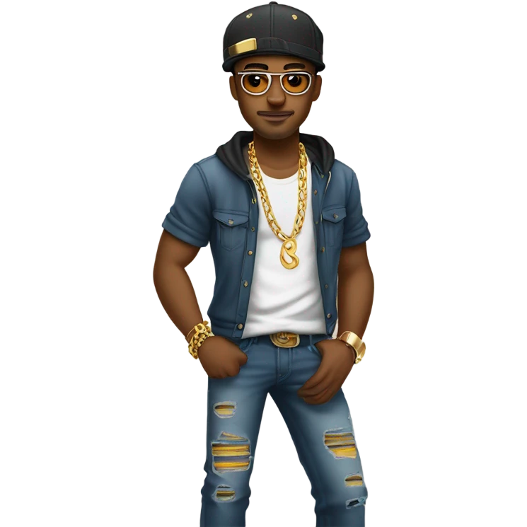 Gangsta gay man emoji