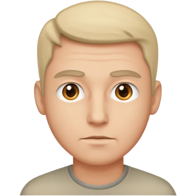 make him facing directly forward emoji