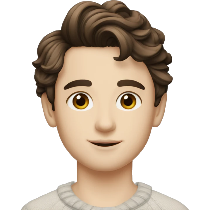 Memoji of Androgyneous, Pixie Cut, Timothee Chalamet emoji