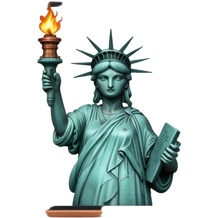 Donald trump statue of liberty emoji