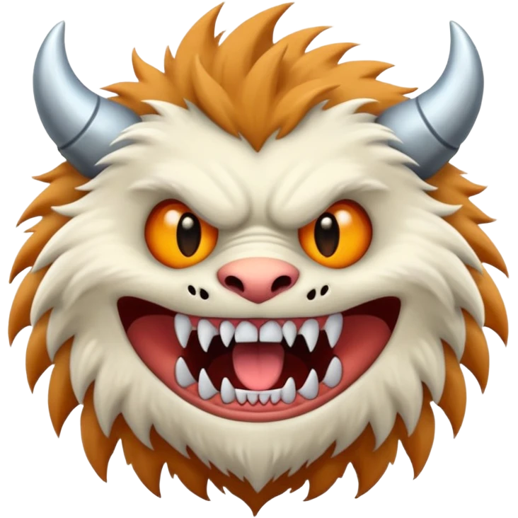 White monster can emoji