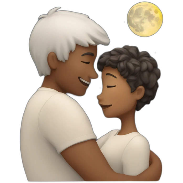 love you to the moon and back emoji