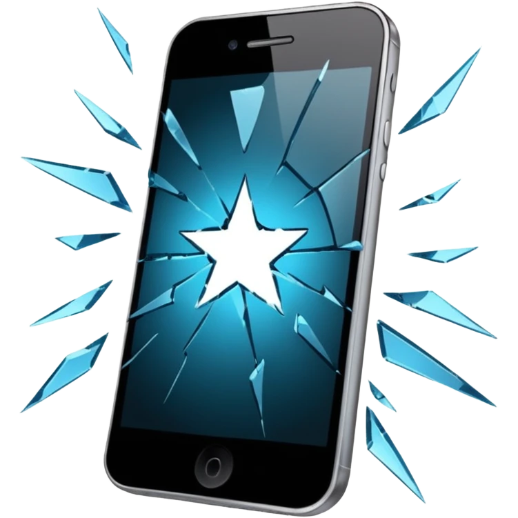 damaged phone emoji