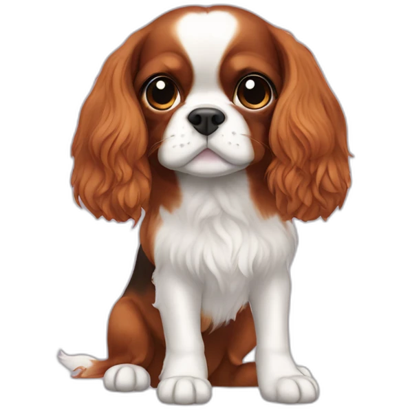 cavalier king black hair emoji