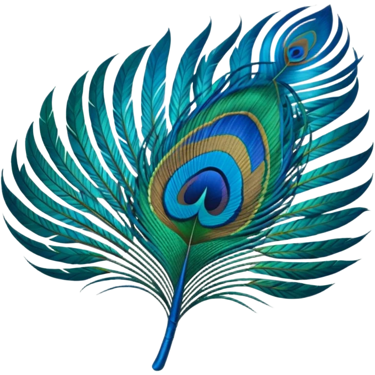 Peacock feather emoji
