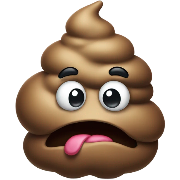 angry poop emoji