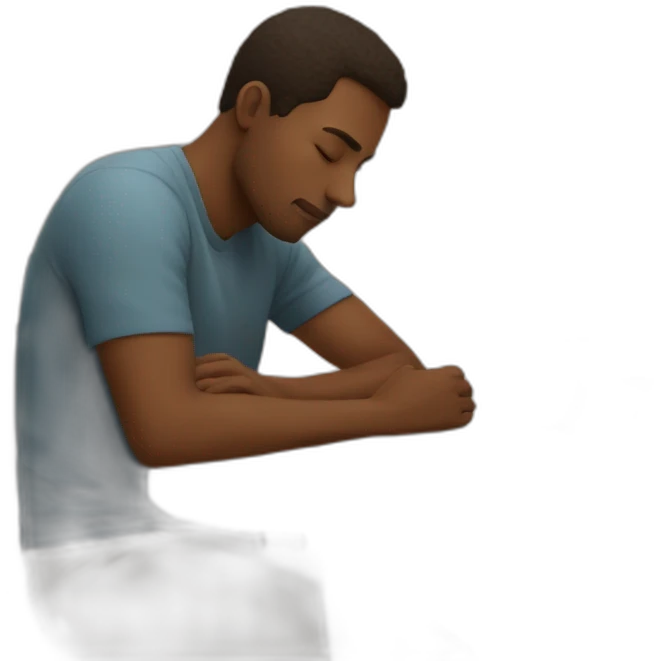 Sleeping at the table  emoji