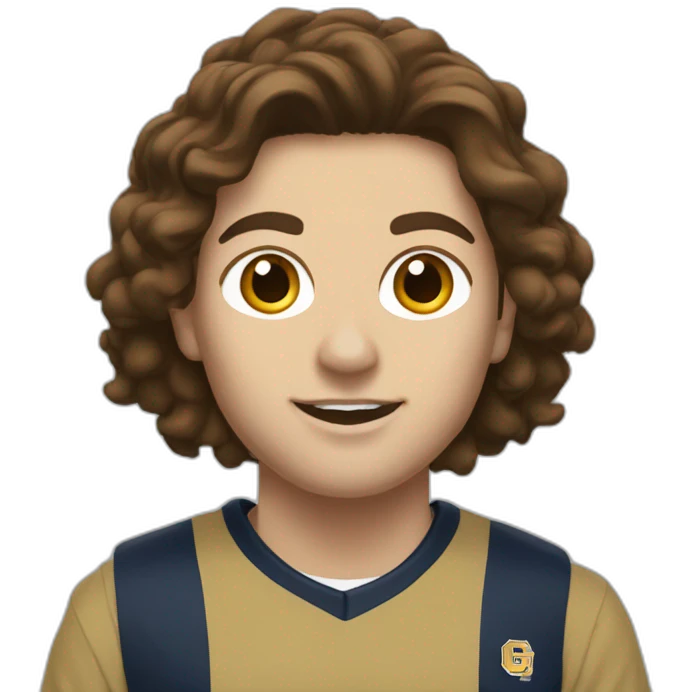 Georgia tech fan with brown hair and Jordan shoes emoji