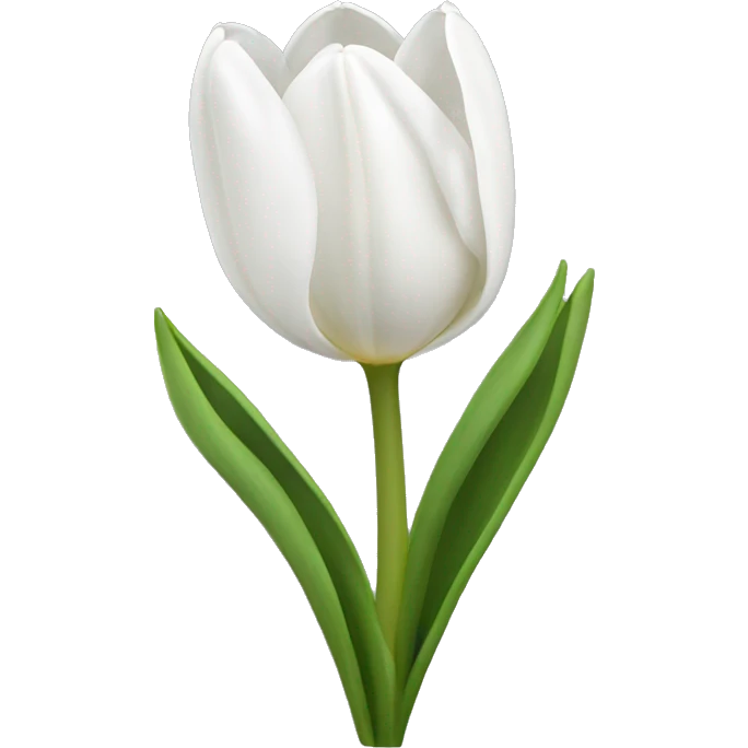 White tulips  emoji