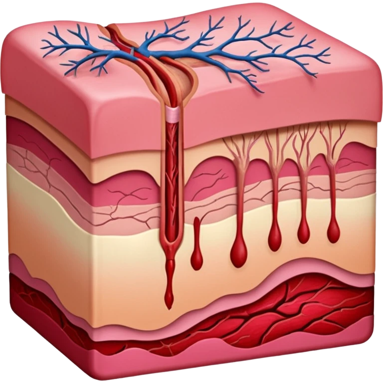 capas de la piel en proceso de cicatrizacion  emoji