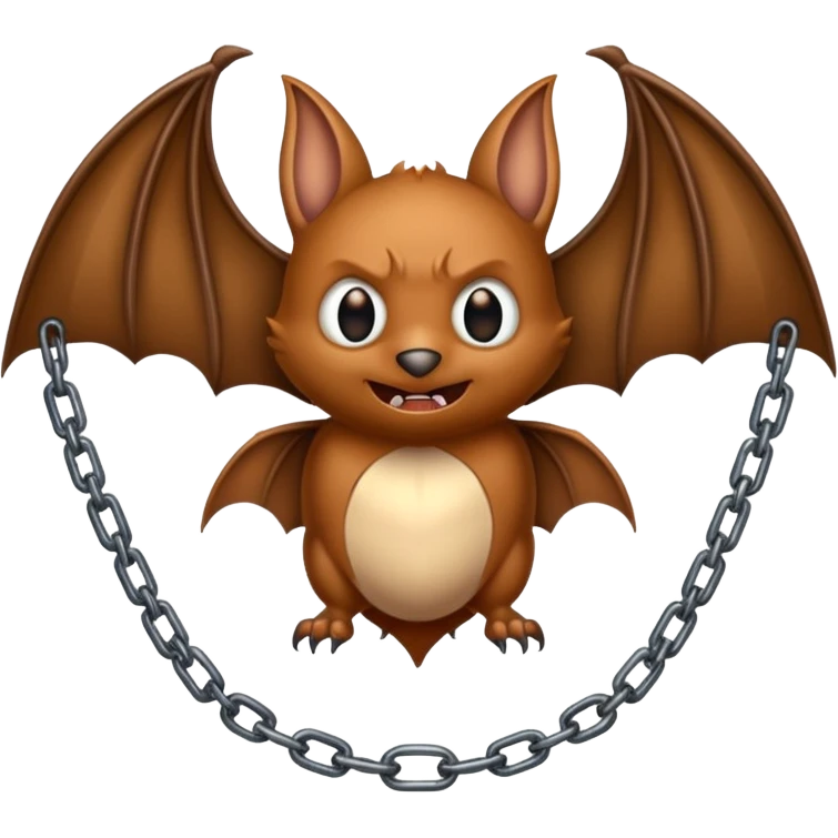 Bat with chaines emoji