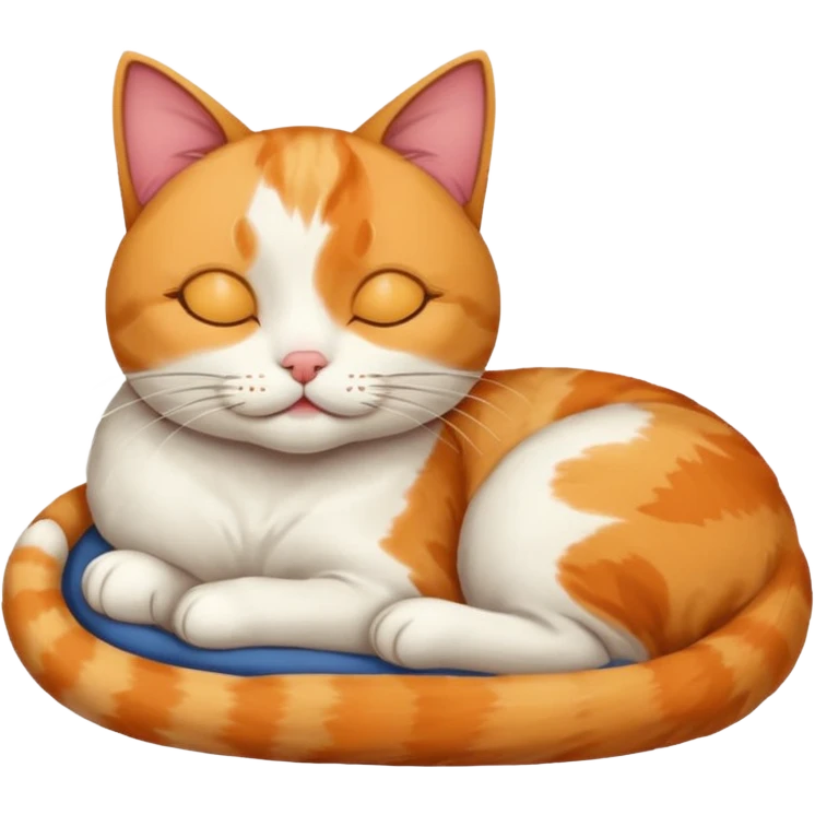 Cálcico cat sleeping  emoji