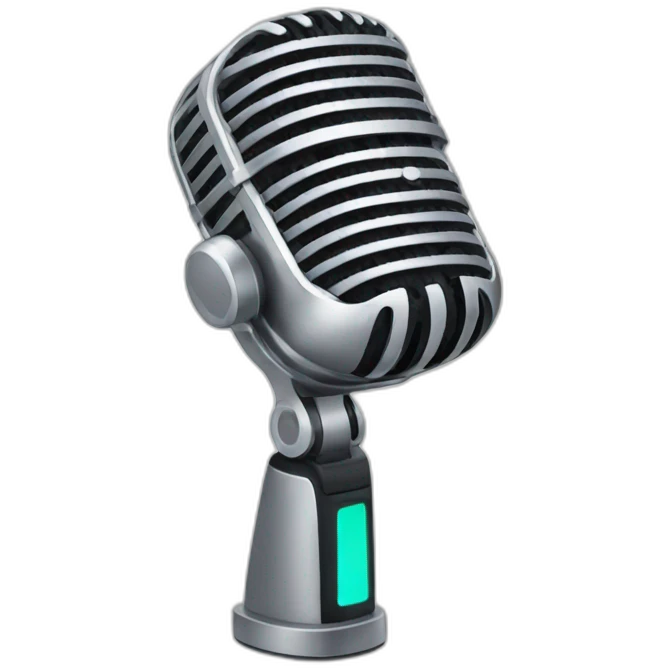 Podcast microphone emoji