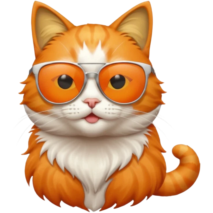 Cat wearing sunglasses emoji