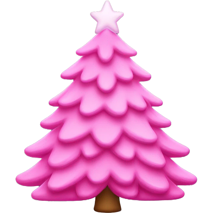 pink christmas tree emoji