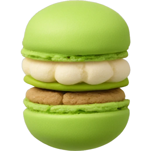 Pistachio macaroon emoji