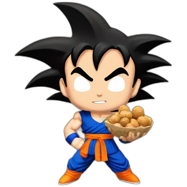 goku holding nuts emoji