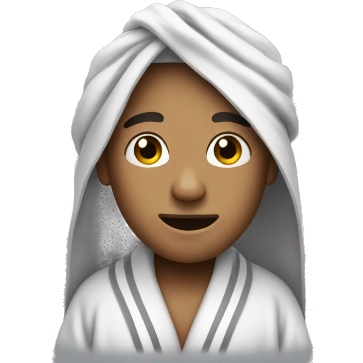 Face with bathrobes  emoji