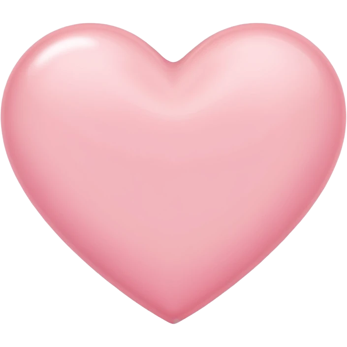 A cute light pink heart emoji