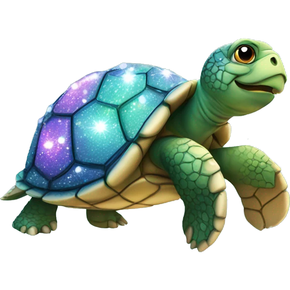 turtle that is sparkly emoji