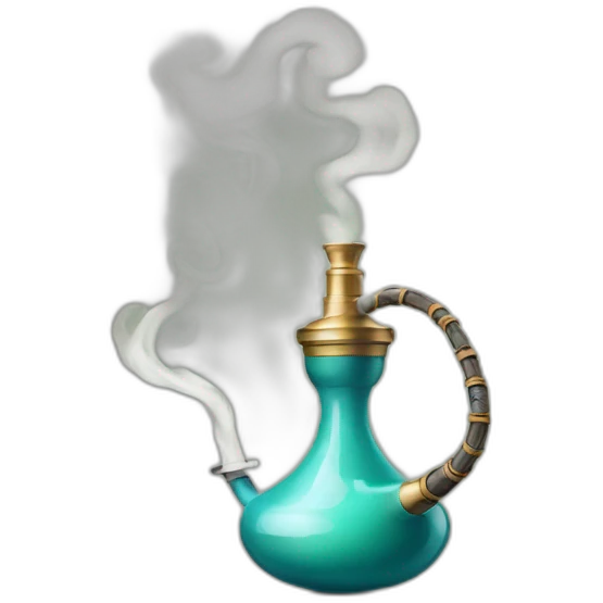 Hookah with smoke emoji