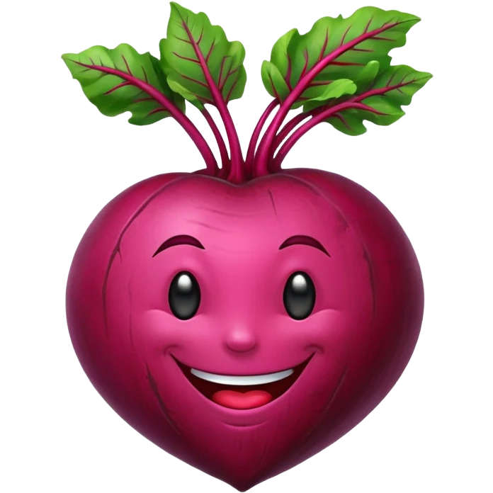 beetroot smiling emoji