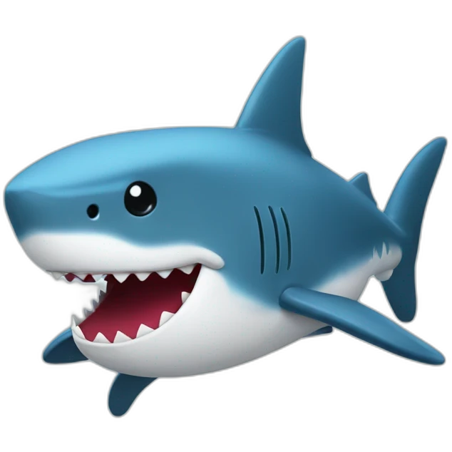 Plushie shark emoji