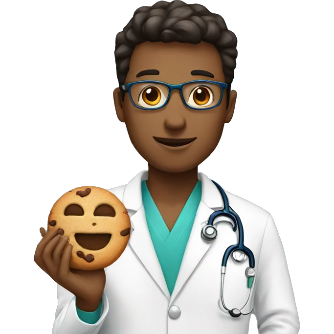 doctor with cookie emoji