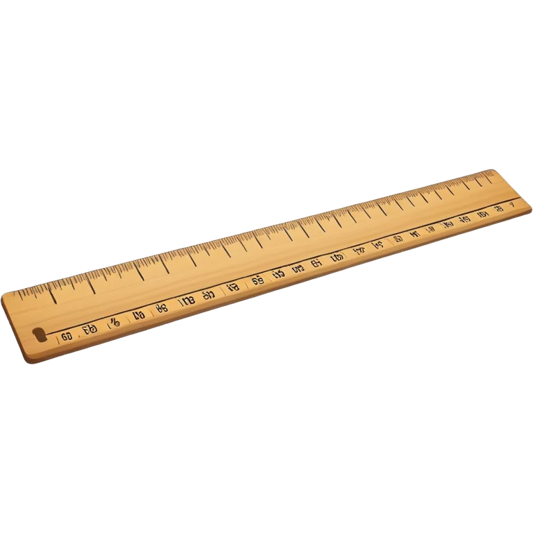 ruler with inch measurements emoji