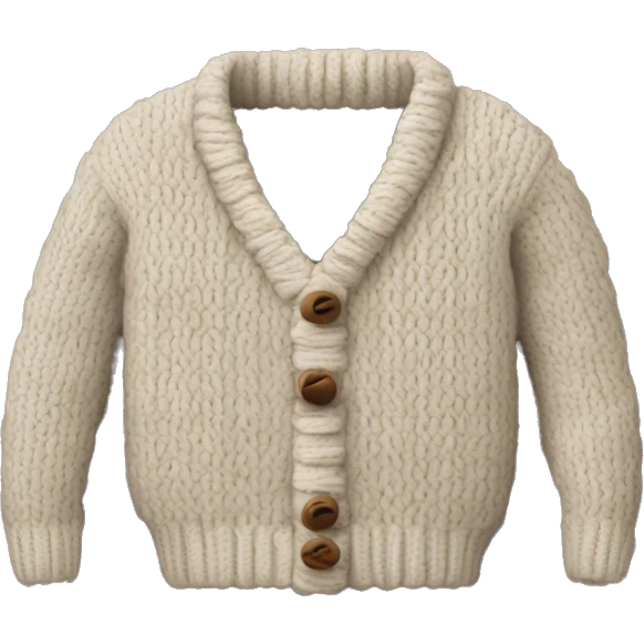 cozy knitted sweater emoji