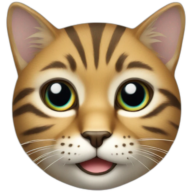 Chat animal avec couronne emoji