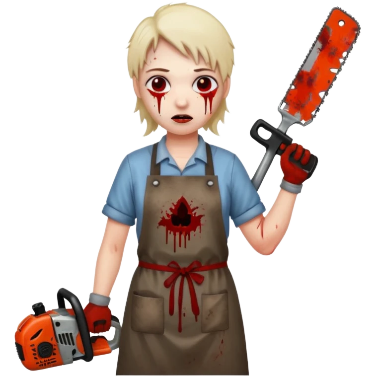make it look like the movie of The Texas Chain Saw Massacre
 emoji