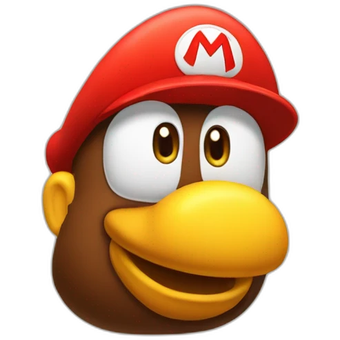 Mario en poule emoji
