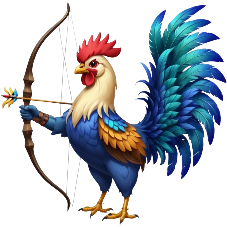 rooster archer emoji