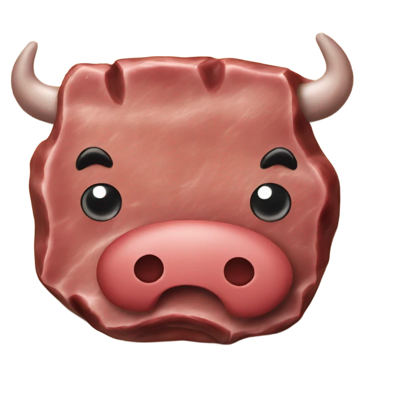 Beef steak emoji