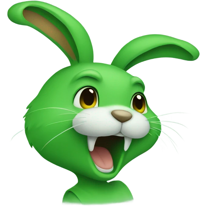 Green rabbit emoji emoji