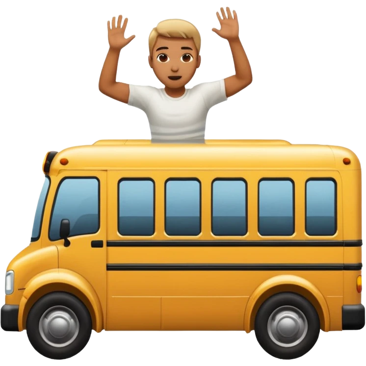 Throwing someone into a bus emoji