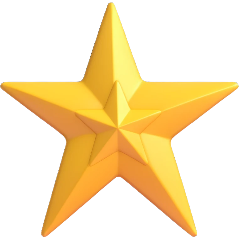 gold star badge emoji