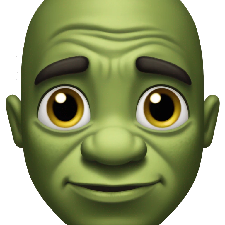 Shrek with black nails emoji