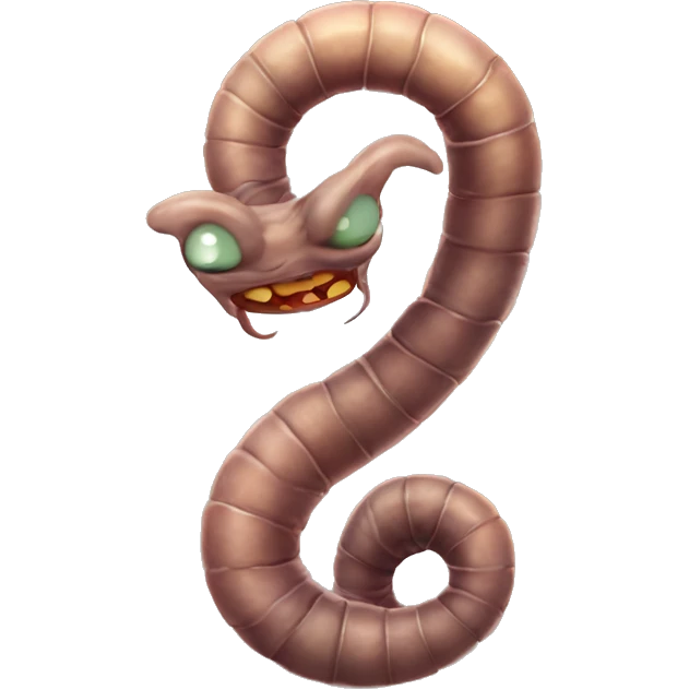 Diseased worm ￼ emoji