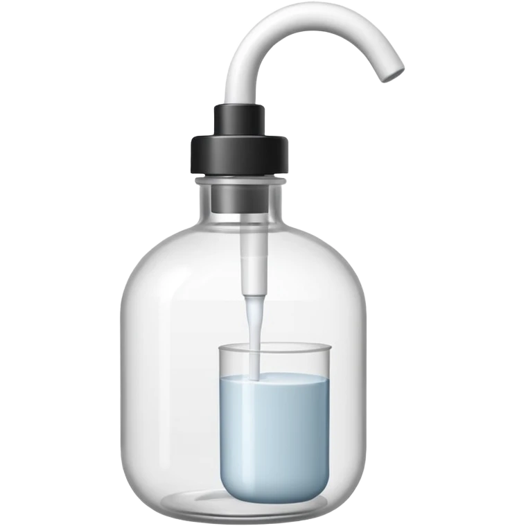 The set includes a pump bottle, a small round jar with a lid, and a squeeze tube emoji